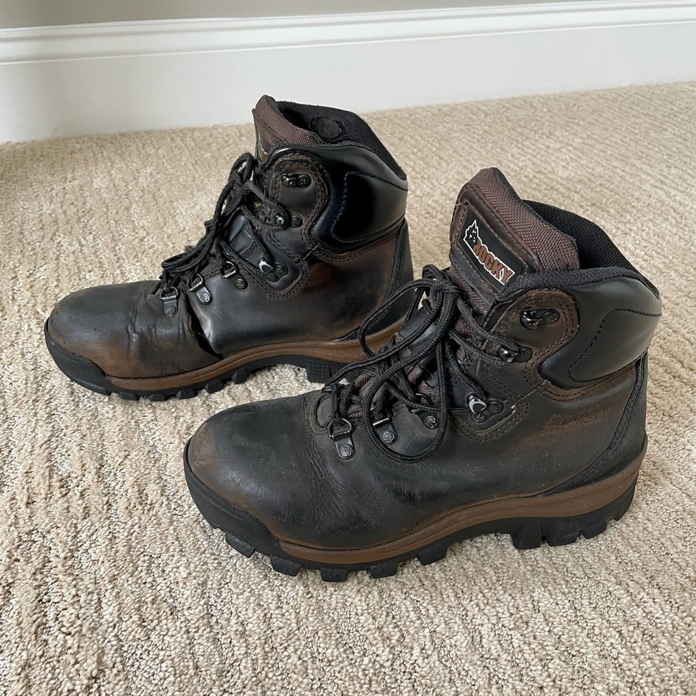 Rocky Core Women's 5” Steel Toe Waterproof Work Hiker in Brown Size 7M